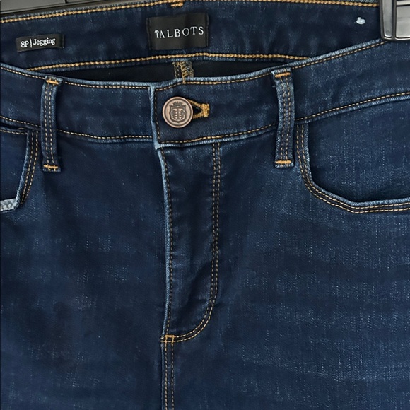 Talbots Dark Blue Denim Jegging Jeans/Size 8P - Picture 2 of 5